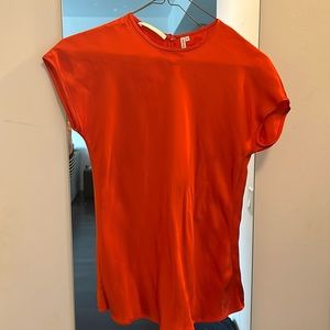 Helmut Lang sleeveless orange top